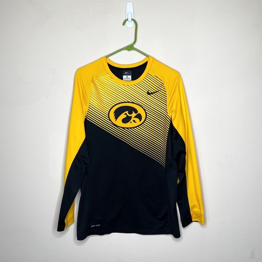 Nike Yellow and Black Long Sleeve Tee